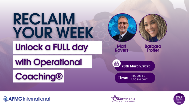 Reclaim Your Week - Unlock a Full Day with Operational Coaching - STAR Coach Leadership